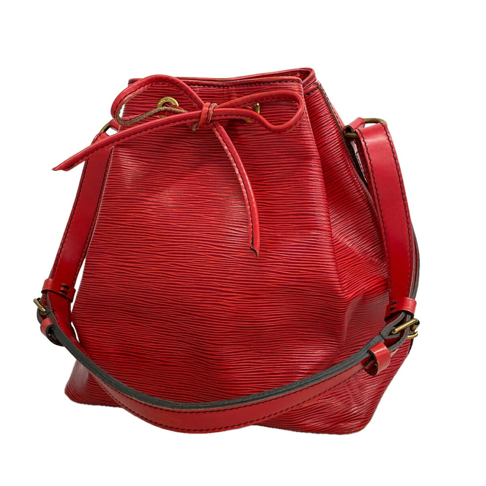 Louis Vuitton Epi Petit Noé Shoulder Bag M44107 Castilian Red Women's